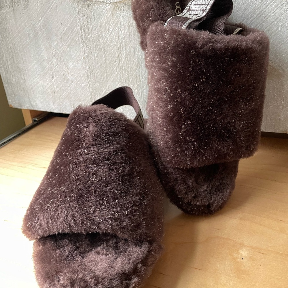 UGG Fluff Yeah Slide Soft Brown Slippers - image 6